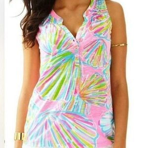 NWOT Lily Pulitzer Essie Top in Shellebrate Seashell size Medium